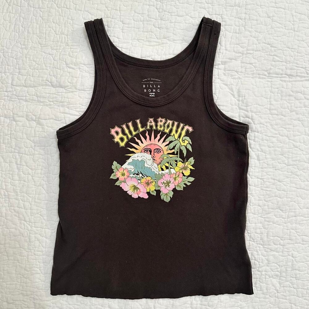 Billabong charcoal gray tank top
